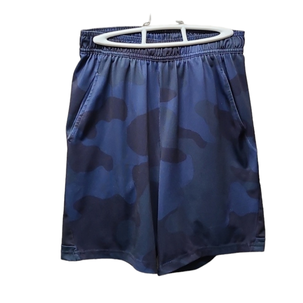 All in Motion mens camouflage blue athletic shorts small